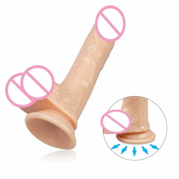 Soft Suction Cup Dildo Sex Toy for Women